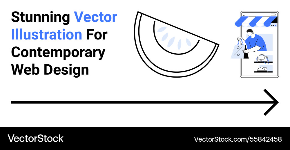 Creative elements for modern web design vector image