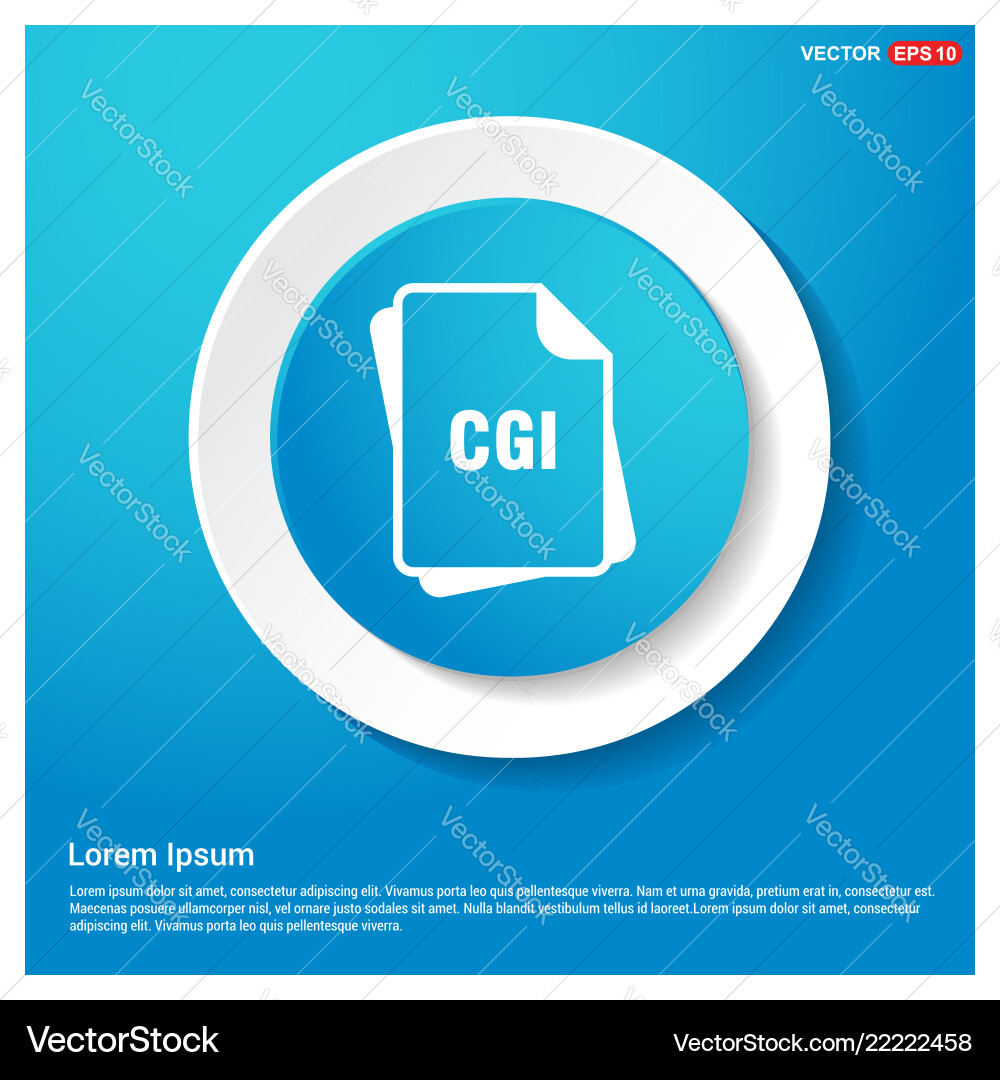 File type icons abstract blue web sticker button vector image