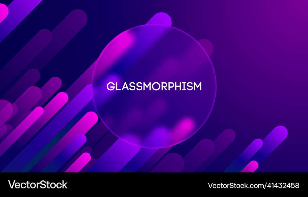 Glassmorphism abstract gradient shapes blurred Glassmorphism abstract gradient shapes blurred vector image
