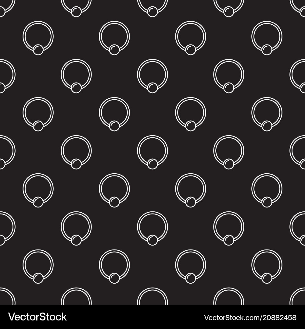 Piercing seamless pattern made with captive vector image