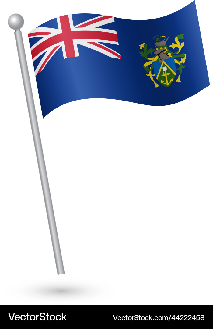 Pitcairn islands flag Royalty Free Vector Image