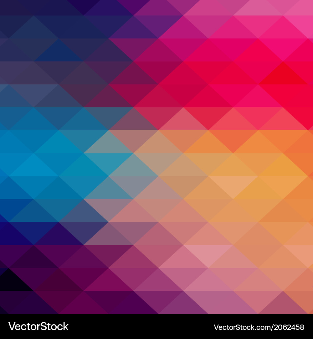 Retro pattern of geometric shapes colorful mosaic Vector Image