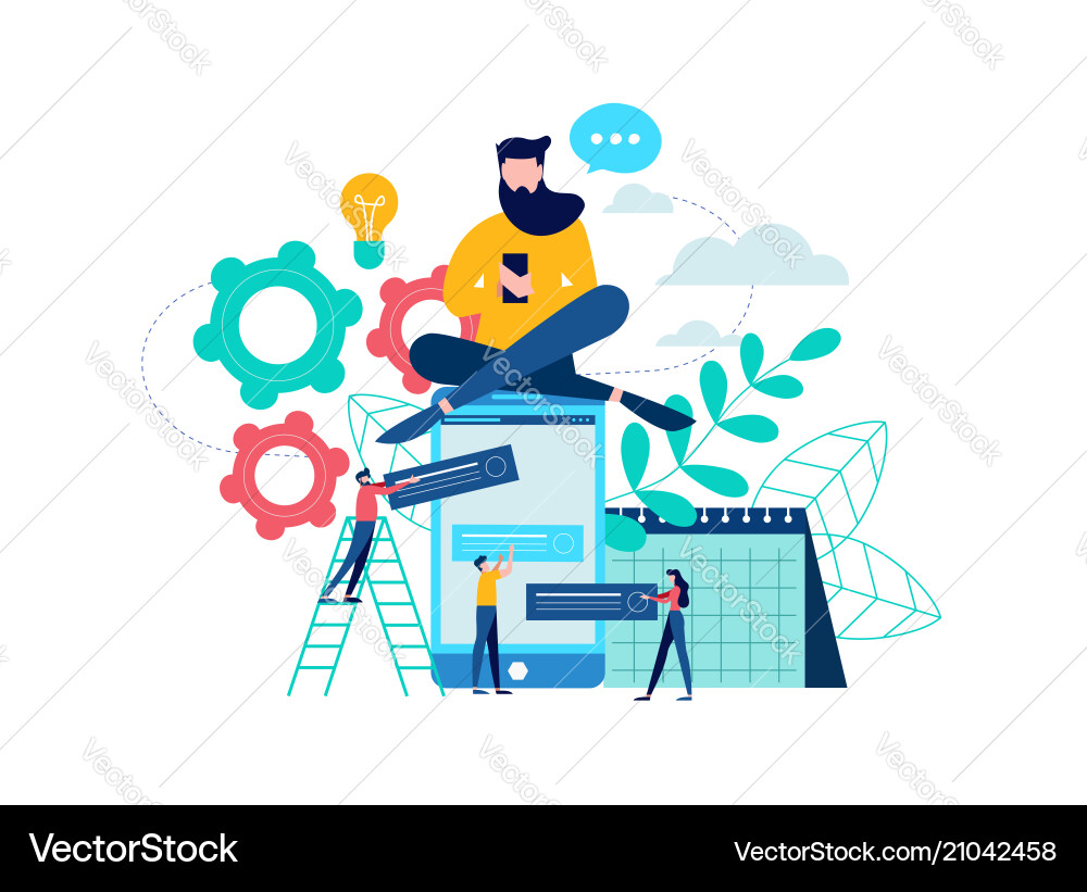Website Development App Concept vector image
