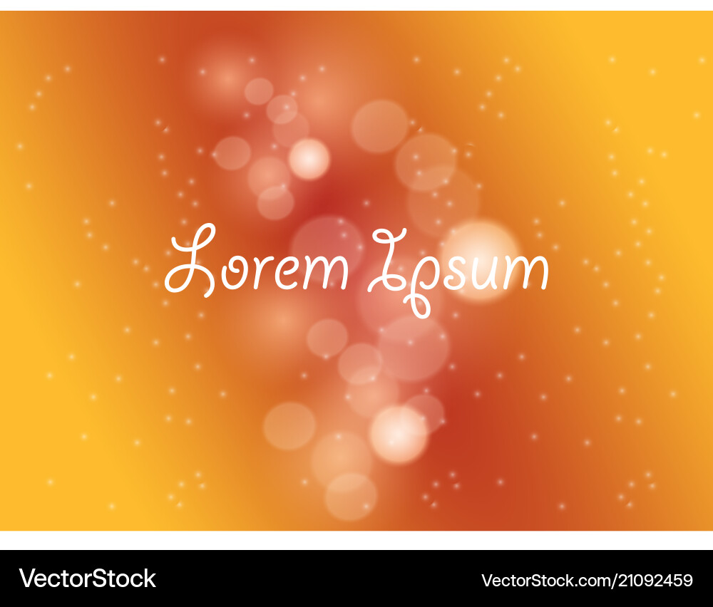 Abstract Background - Colorful Bokeh vector image