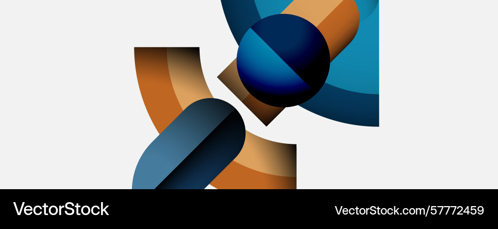 Abstract geometric shapes overlap creating Abstract geometric shapes overlap creating Vector Image
