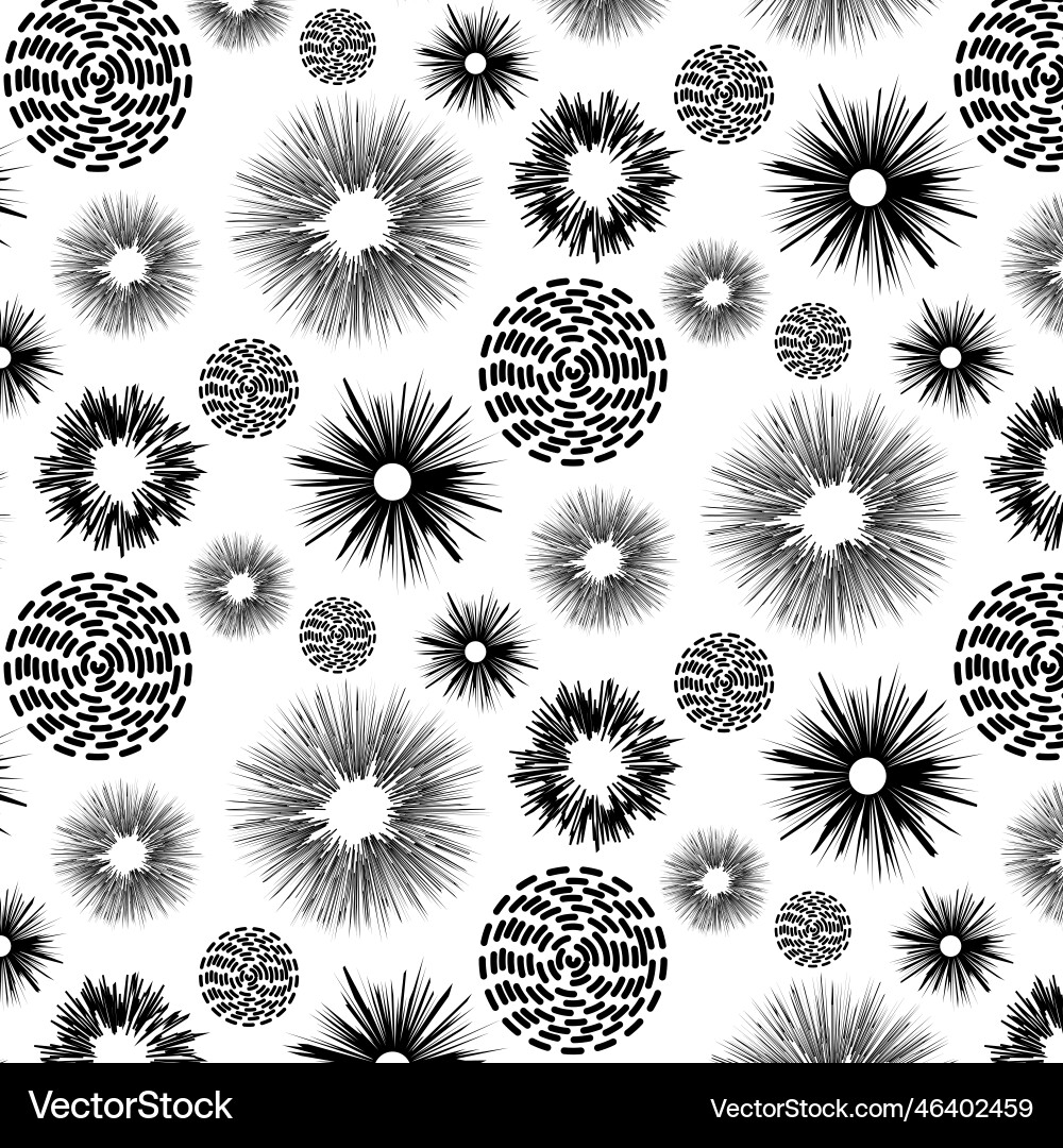 Abstract round shapes in a pattern Vector Image