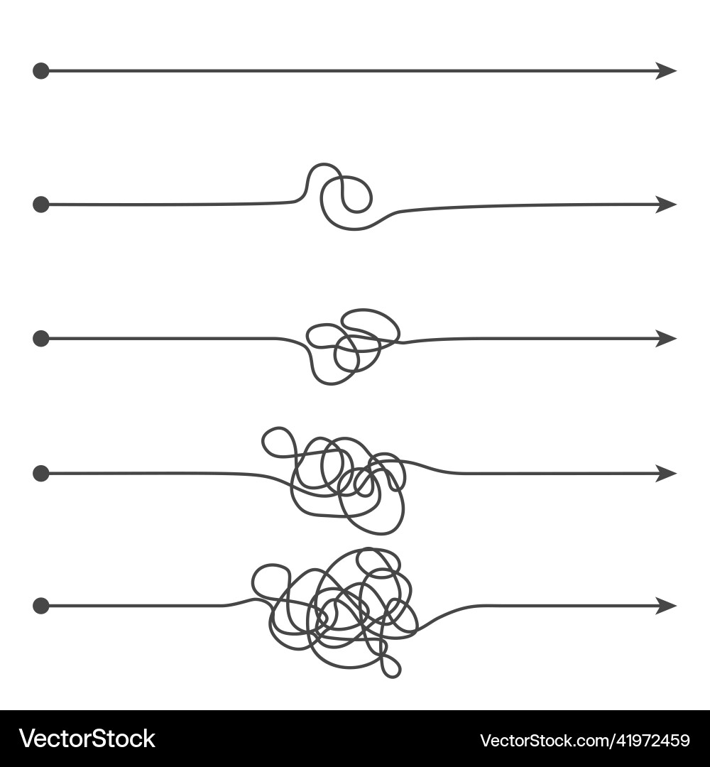 Complex Routes and Paths vector image