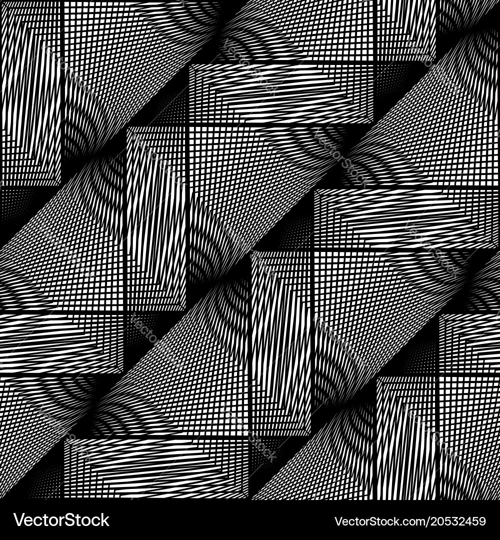 Design seamless monochrome grid pattern Vector Image