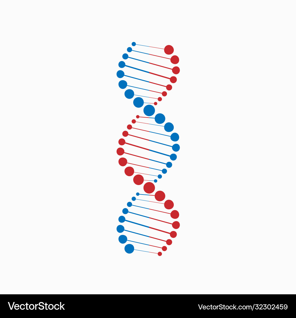 Dna digital sequence code structure with glow Dna digital sequence code structure with glow vector image