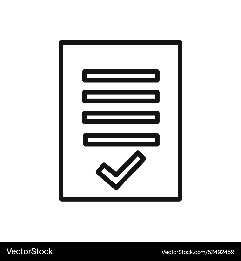 Document petition icon linear graphics set Document petition icon linear graphics set vector image