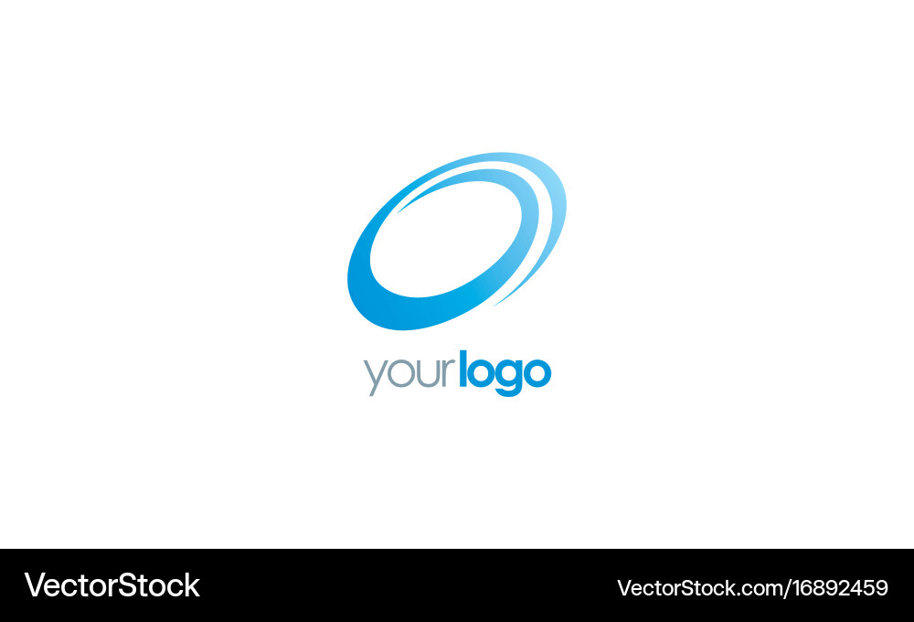 Infinite Loop Circle Logo vector image