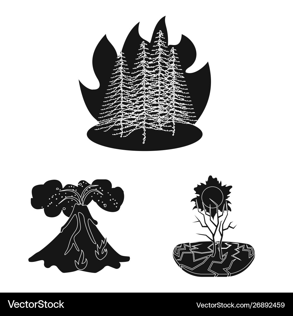 Isolated object calamity and crash sign Isolated object calamity and crash sign vector image