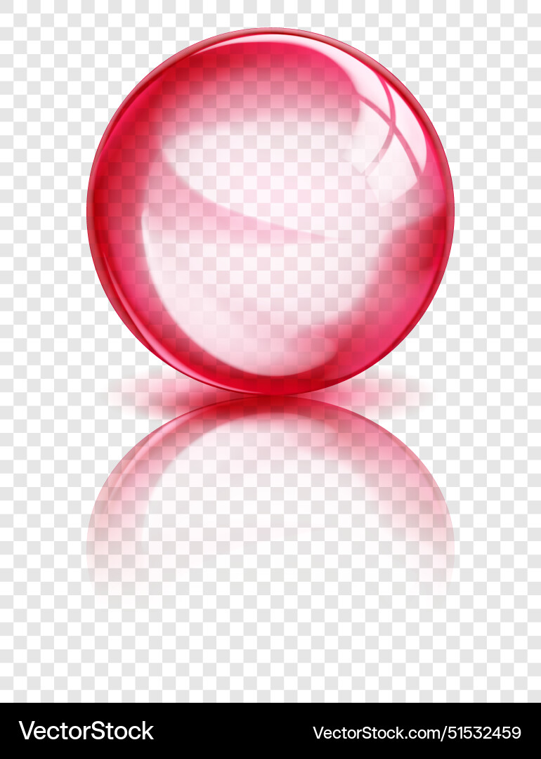 Translucent sphere with reflection Translucent sphere with reflection vector image