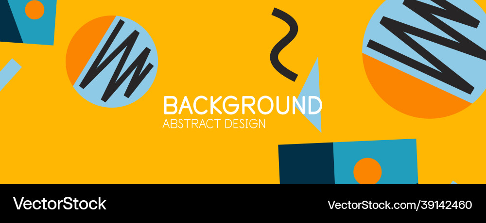 Abstract background blocks lines triangles vector image