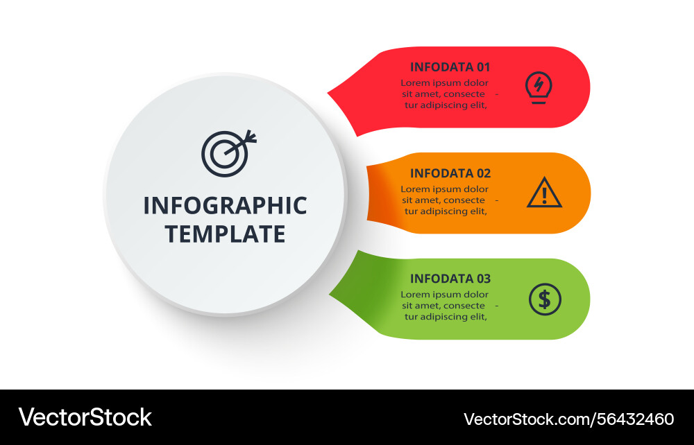 Business data visualization process chart vector image