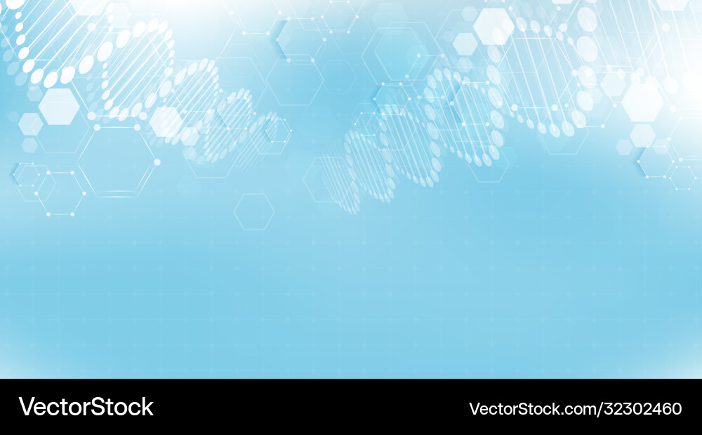Dna digital sequence code structure with glow Dna digital sequence code structure with glow Vector Image