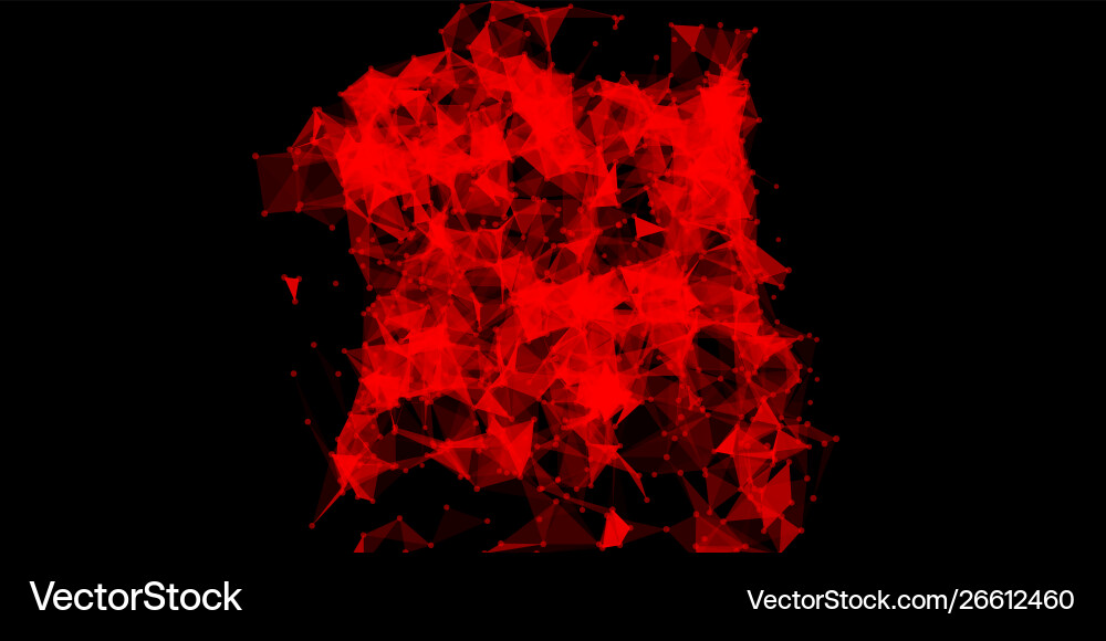 Explosion triangles data stream cloud chaos design Explosion triangles data stream cloud chaos design vector image