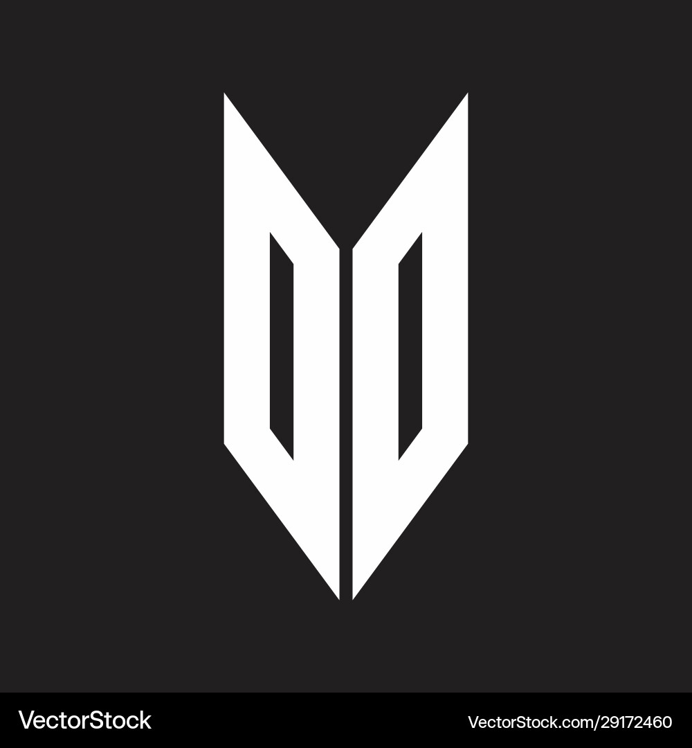Oo Logo Monogramm mit Emblem Stil isoliert Oo Logo Monogramm mit Emblem Stil isoliert vektorbild
