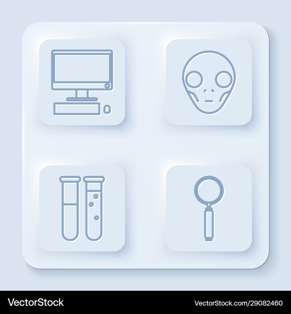 Set line computer monitor with keyboard and mouse Set line computer monitor with keyboard and mouse vector image