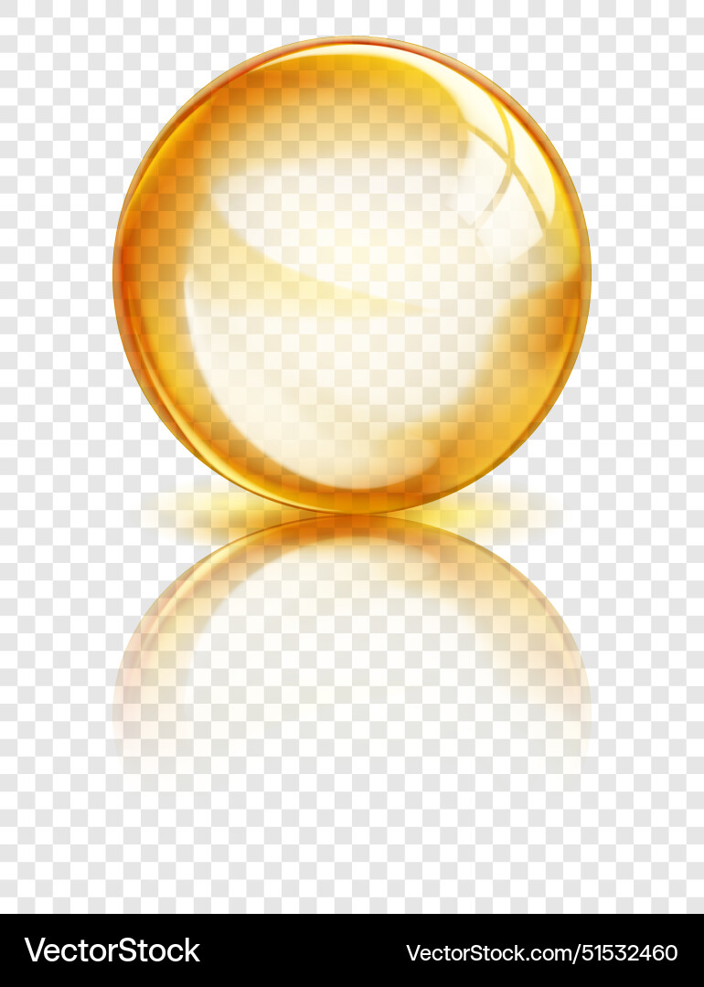 Translucent sphere with reflection Translucent sphere with reflection vector image
