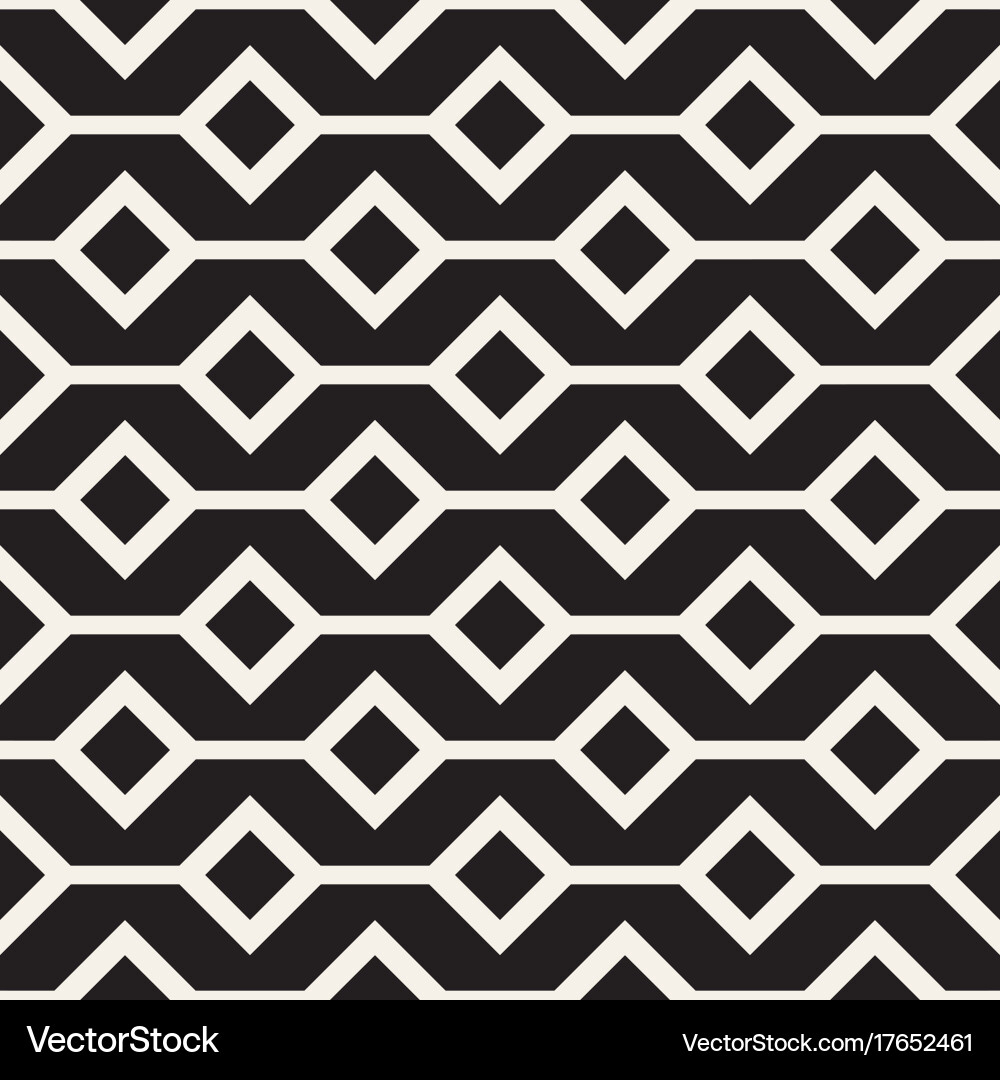 Abstract geometric lines lattice pattern seamless vector image
