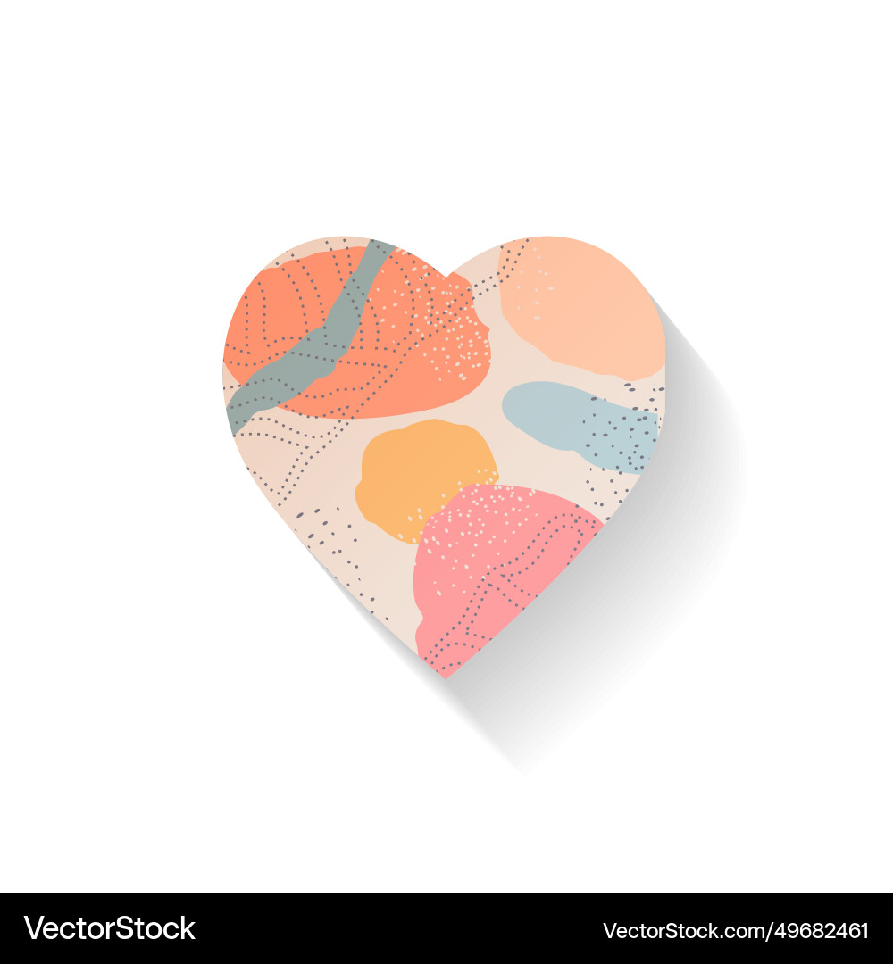 Abstract hand-drawn pattern in the shape Abstract hand-drawn pattern in the shape vector image