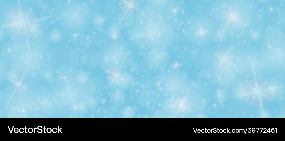 Blue background with bokeh elements and twinkling Blue background with bokeh elements and twinkling vector image