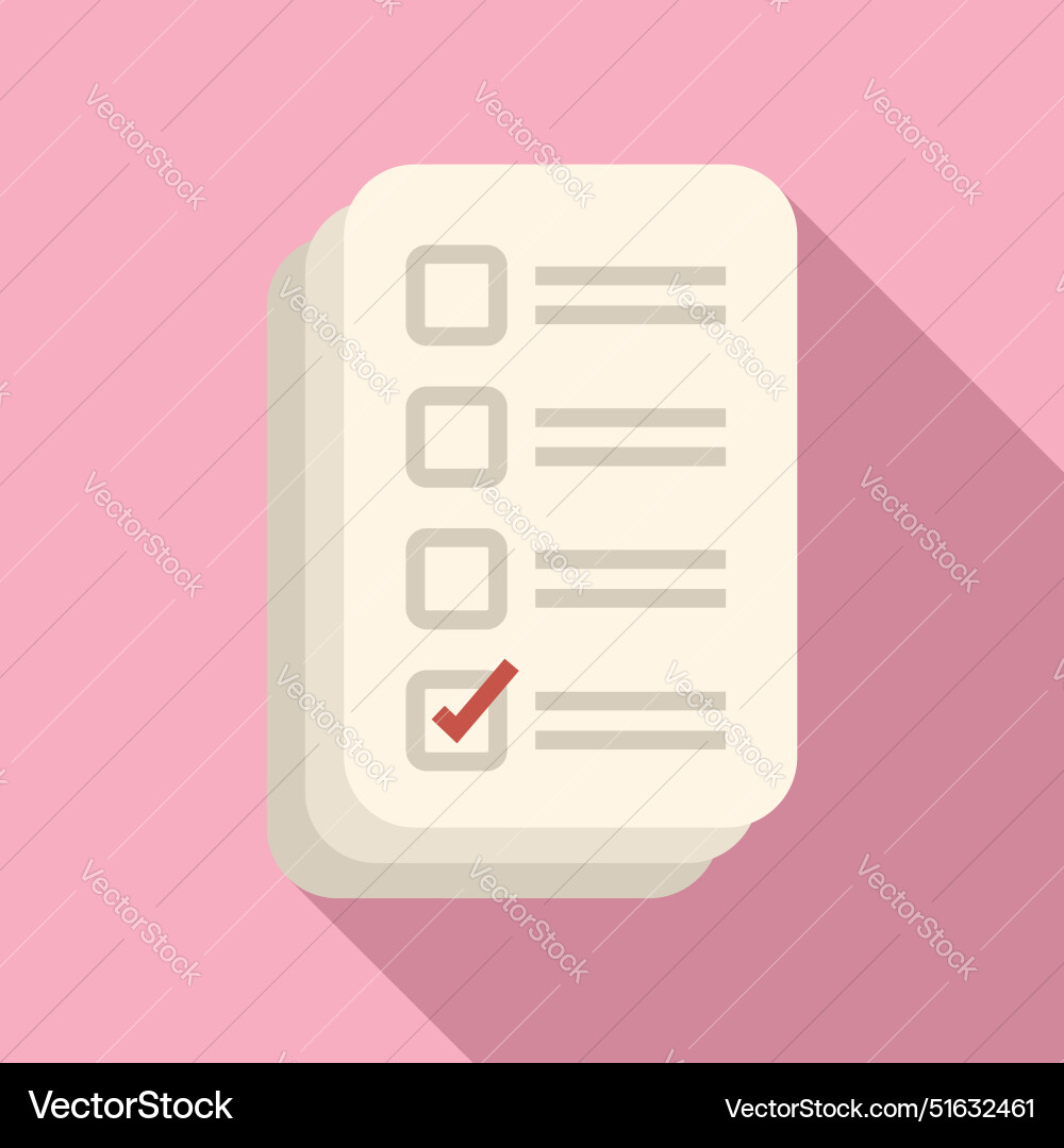 Checklist with checked box for showing completing Checklist with checked box for showing completing vector image