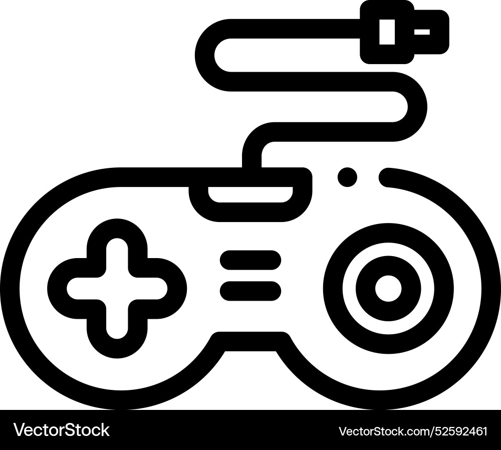 Computer icon thin linear style design isolated Computer icon thin linear style design isolated vector image