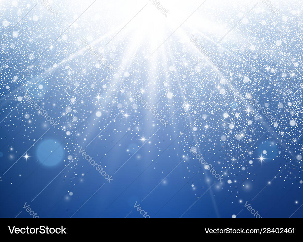 Falling stars effect christmas background Falling stars effect christmas background vector image