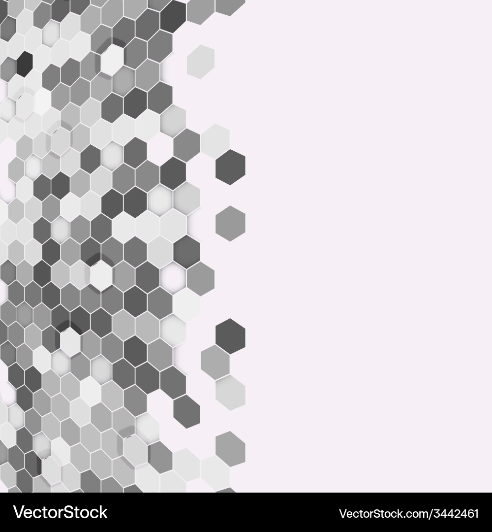 Geometric background abstract hexagonal pattern Vector Image