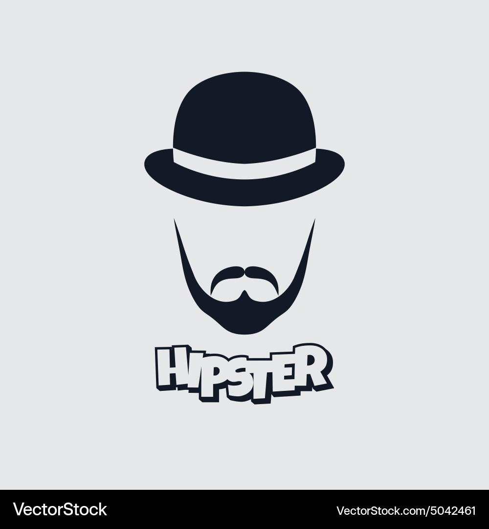 Hipster retro geek vector image