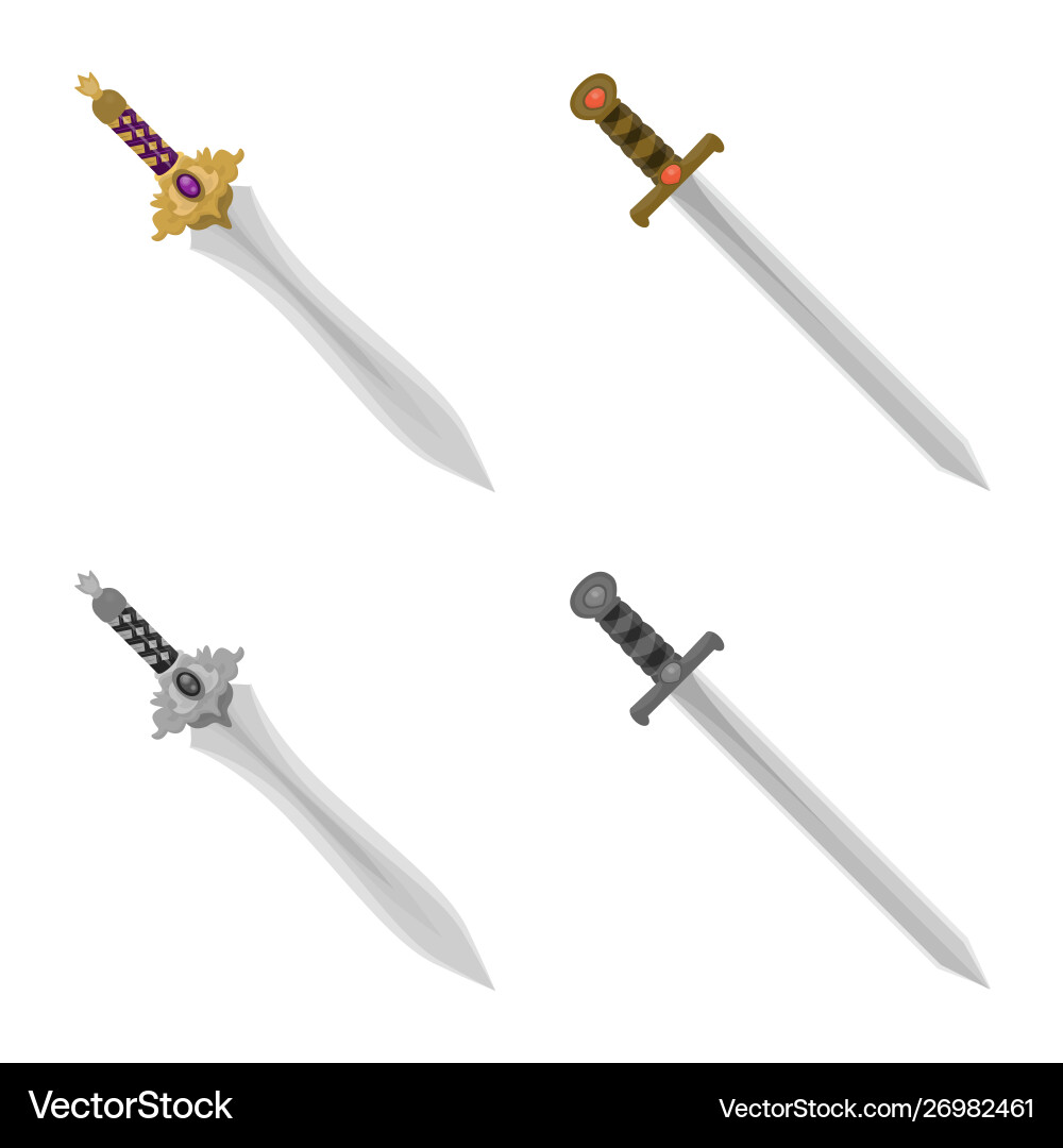 Isolated object game and armor symbol vector image