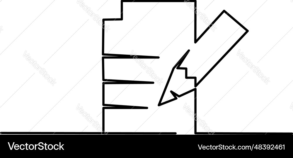 Last will and testament document on scroll outline vector image