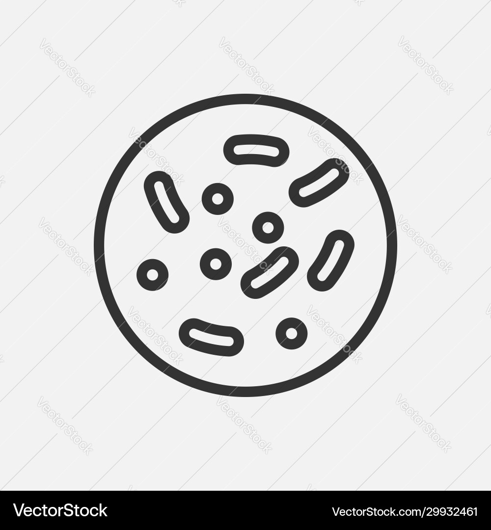 Microbe bacterium icon isolated on white Microbe bacterium icon isolated on white vector image