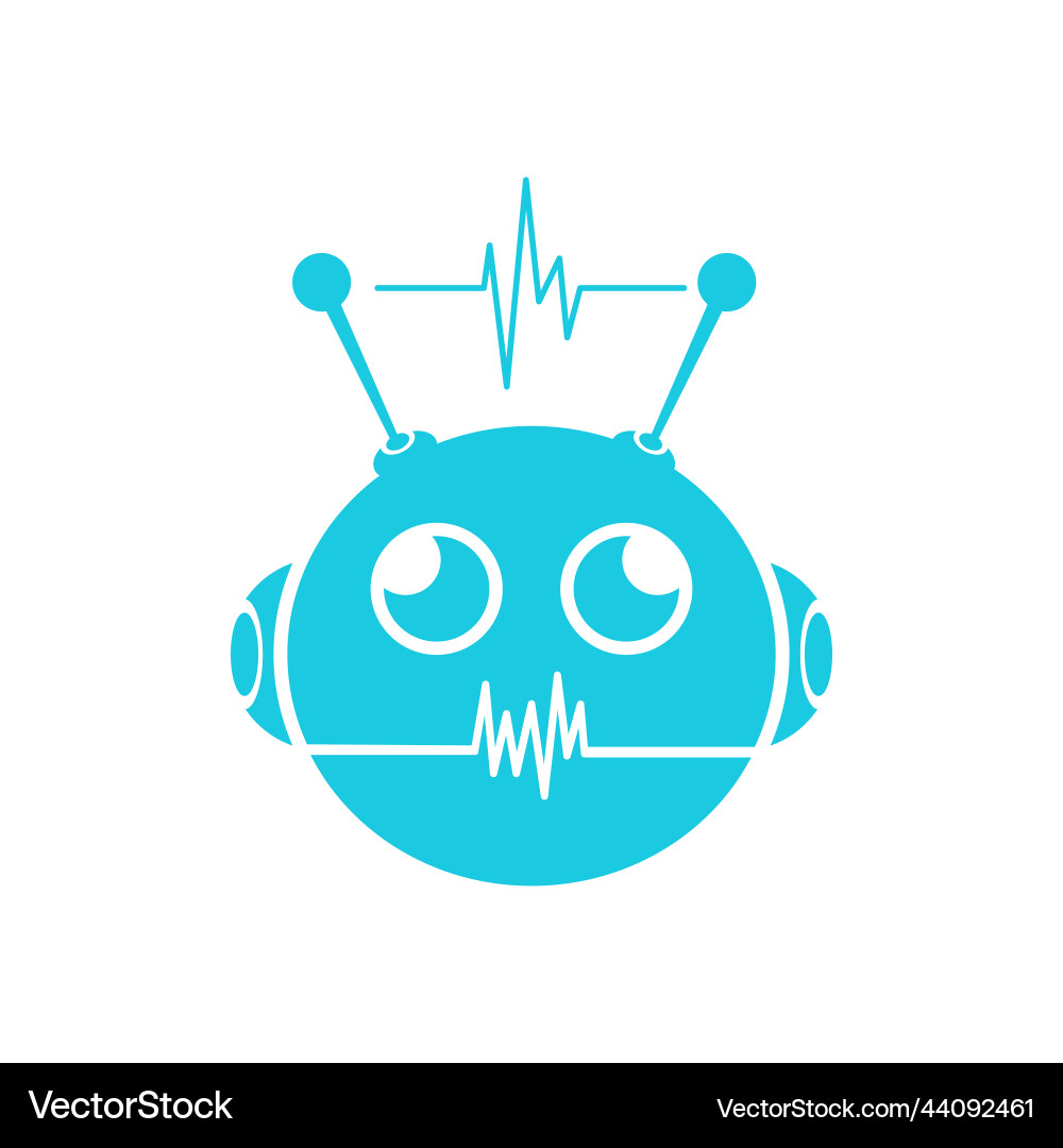 Robot Icon - AI Assistant vector image