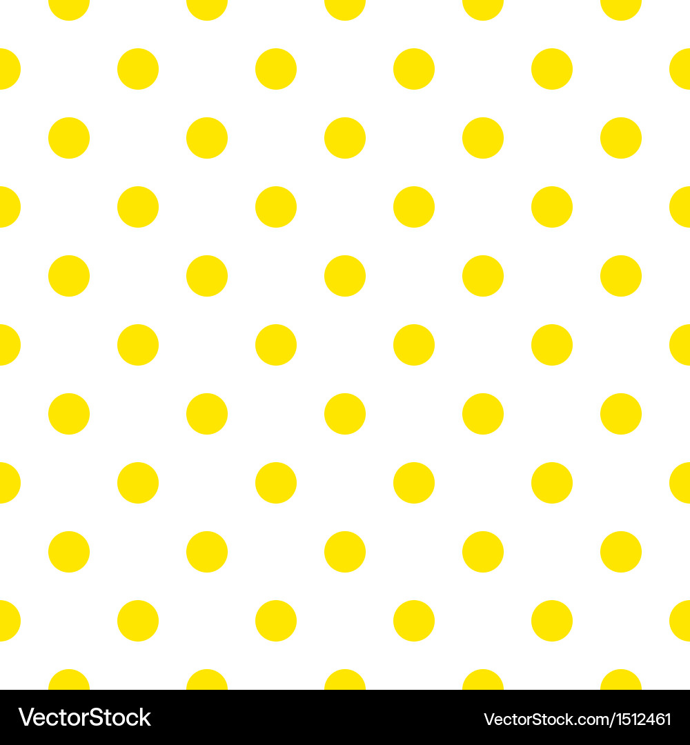 Seamless pattern or background with yellow dots vector image