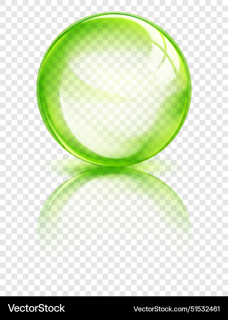 Translucent sphere with reflection Translucent sphere with reflection vector image