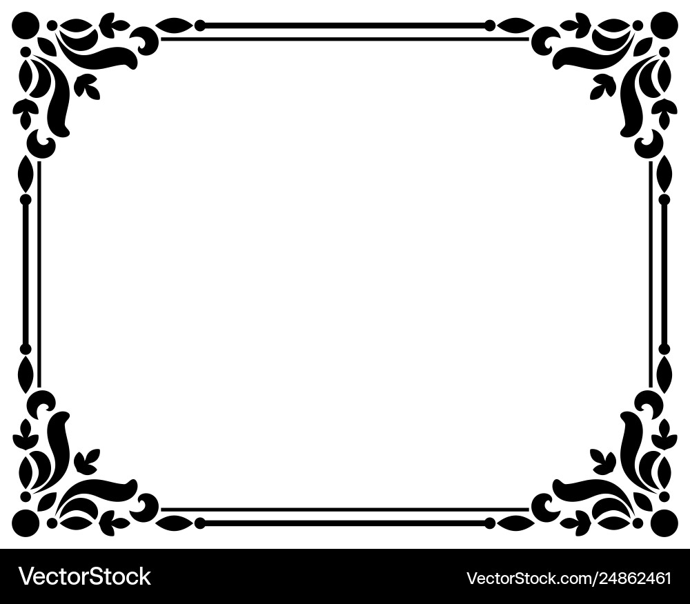 Vintage borders and frames vector image