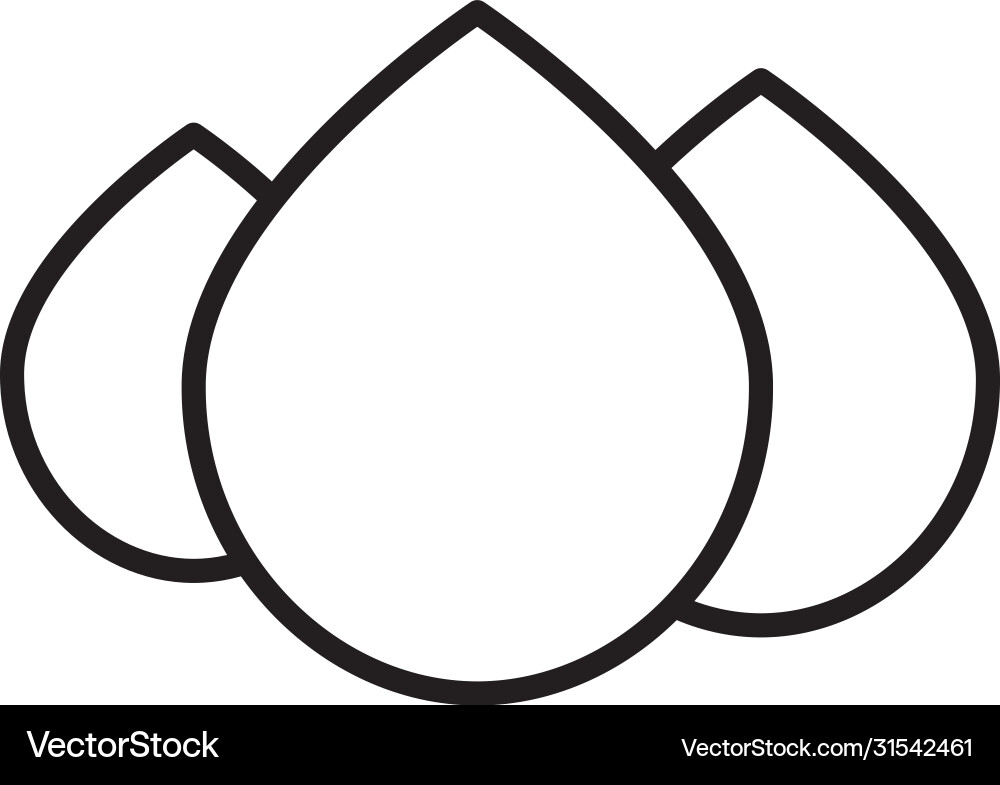 Wassertropfen Symbol Linie Stil Wassertropfen Symbol Linie Stil vektorbild