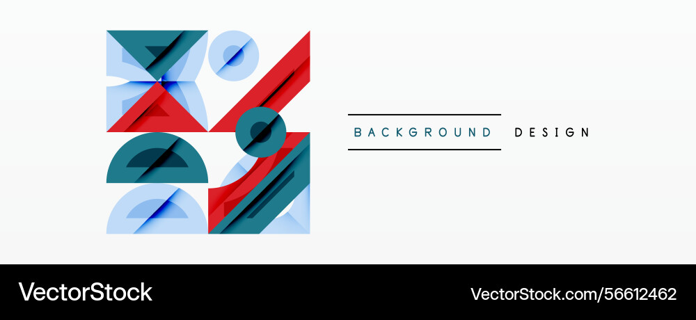 Abstract geometric shapes overlap creating modern Abstract geometric shapes overlap creating modern vector image