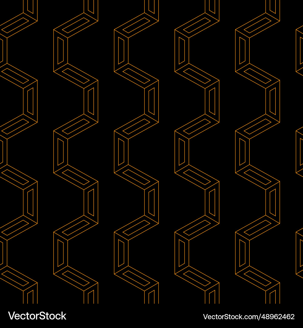 Abstract seamless pattern striped hexagonal vector image