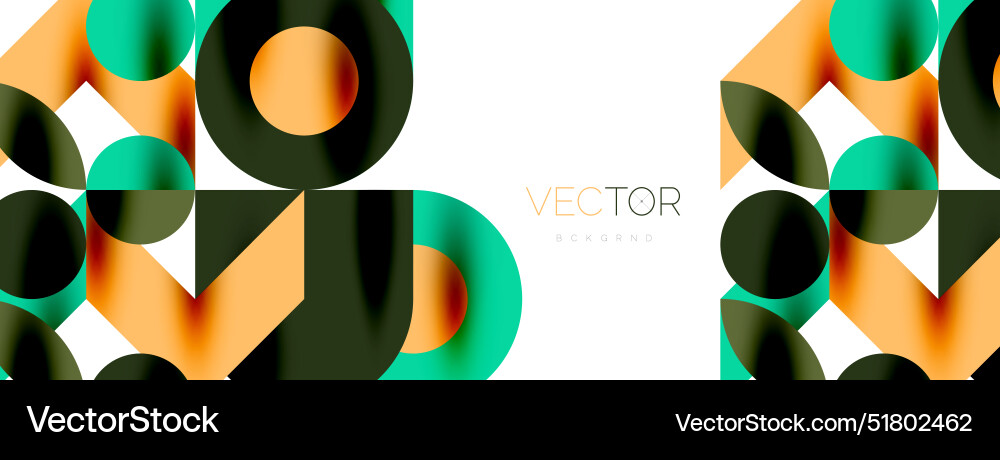 Circle pattern round elements with lines vector image