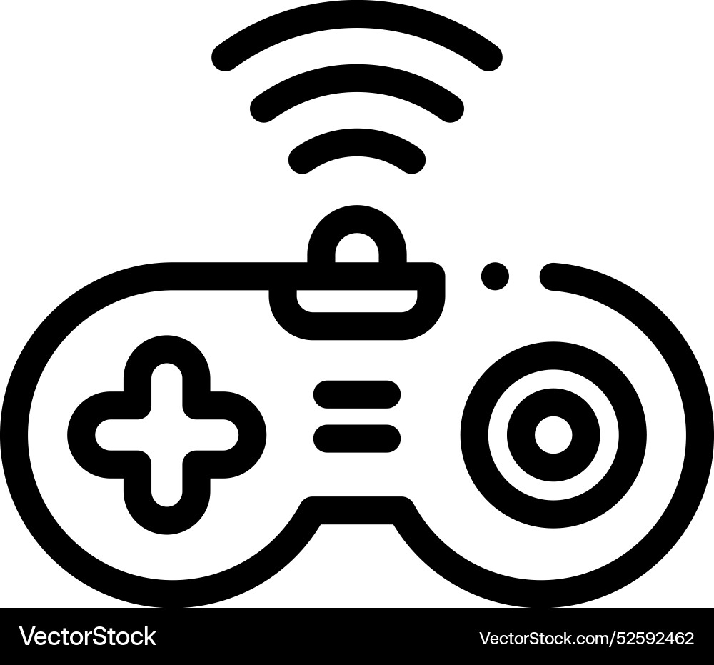 Computer icon thin linear style design isolated Computer icon thin linear style design isolated vector image
