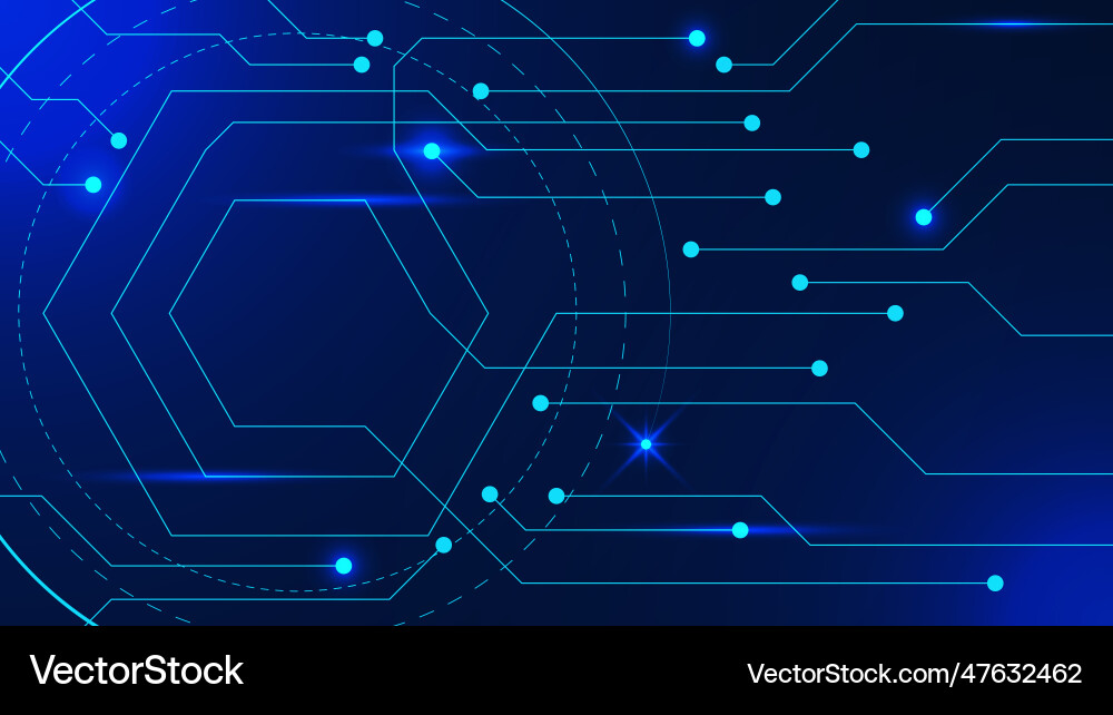 Connected lines and dots big data visualization Connected lines and dots big data visualization vector image