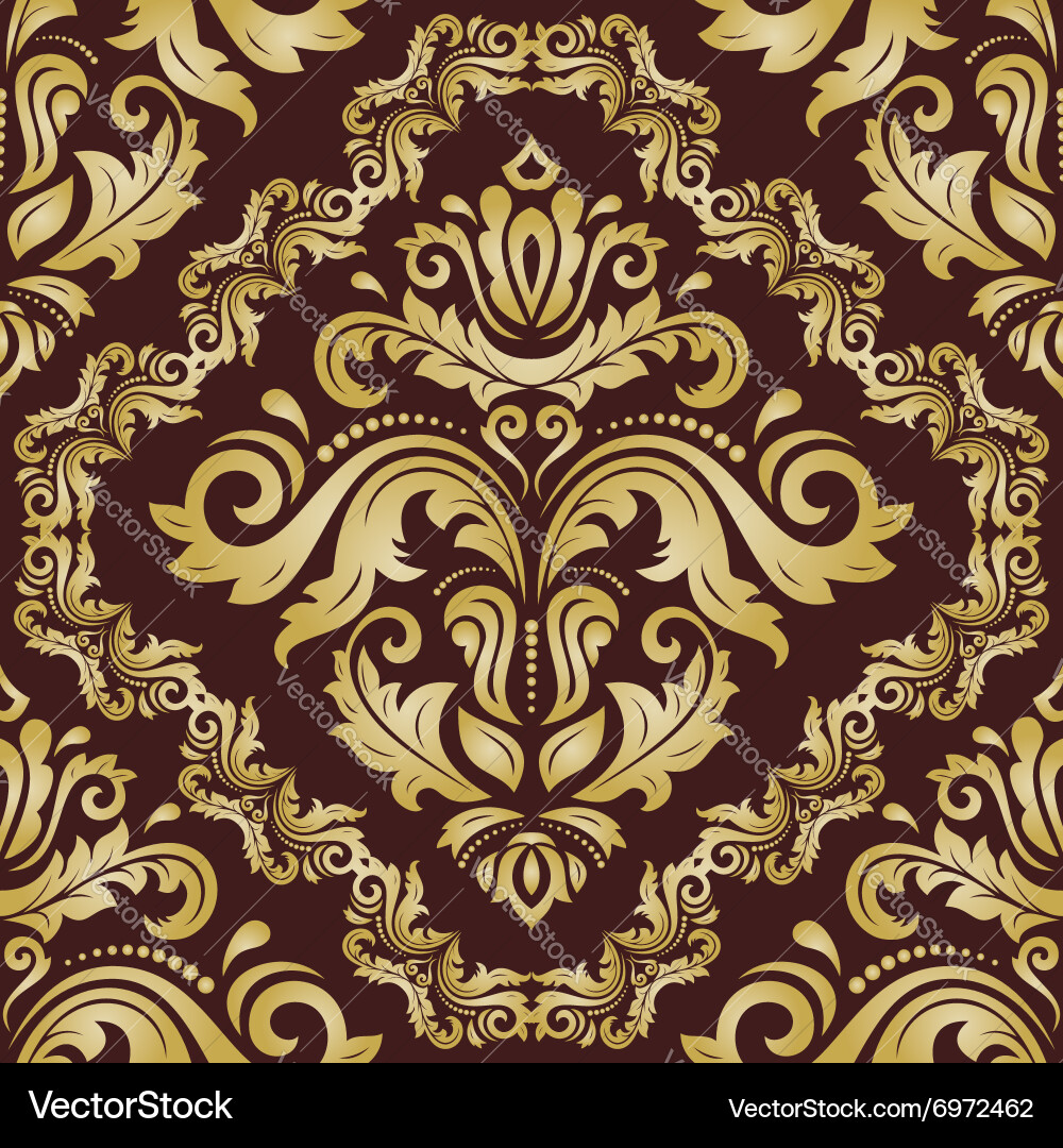 Damask seamless pattern Vector Image