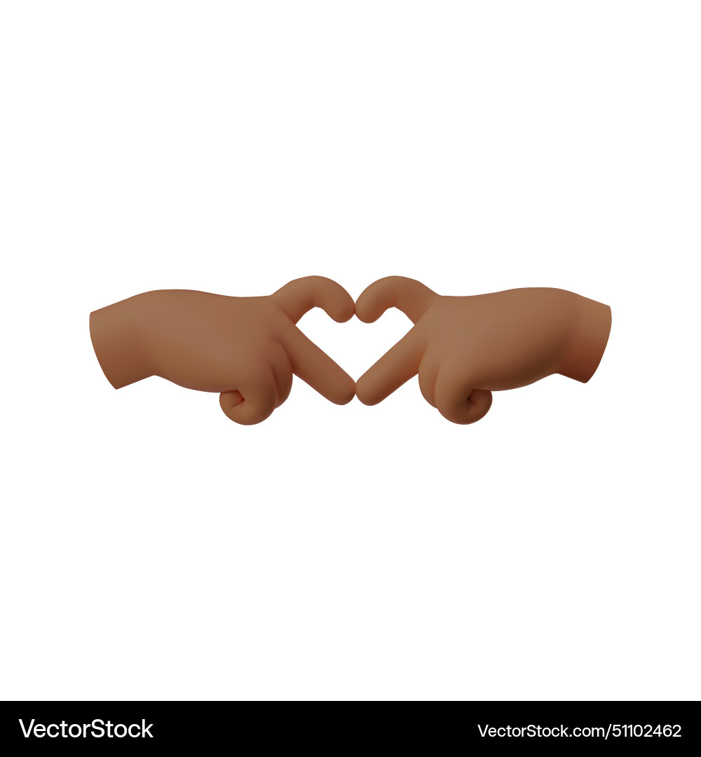 Hands making heart shape gesture with index Vector Image