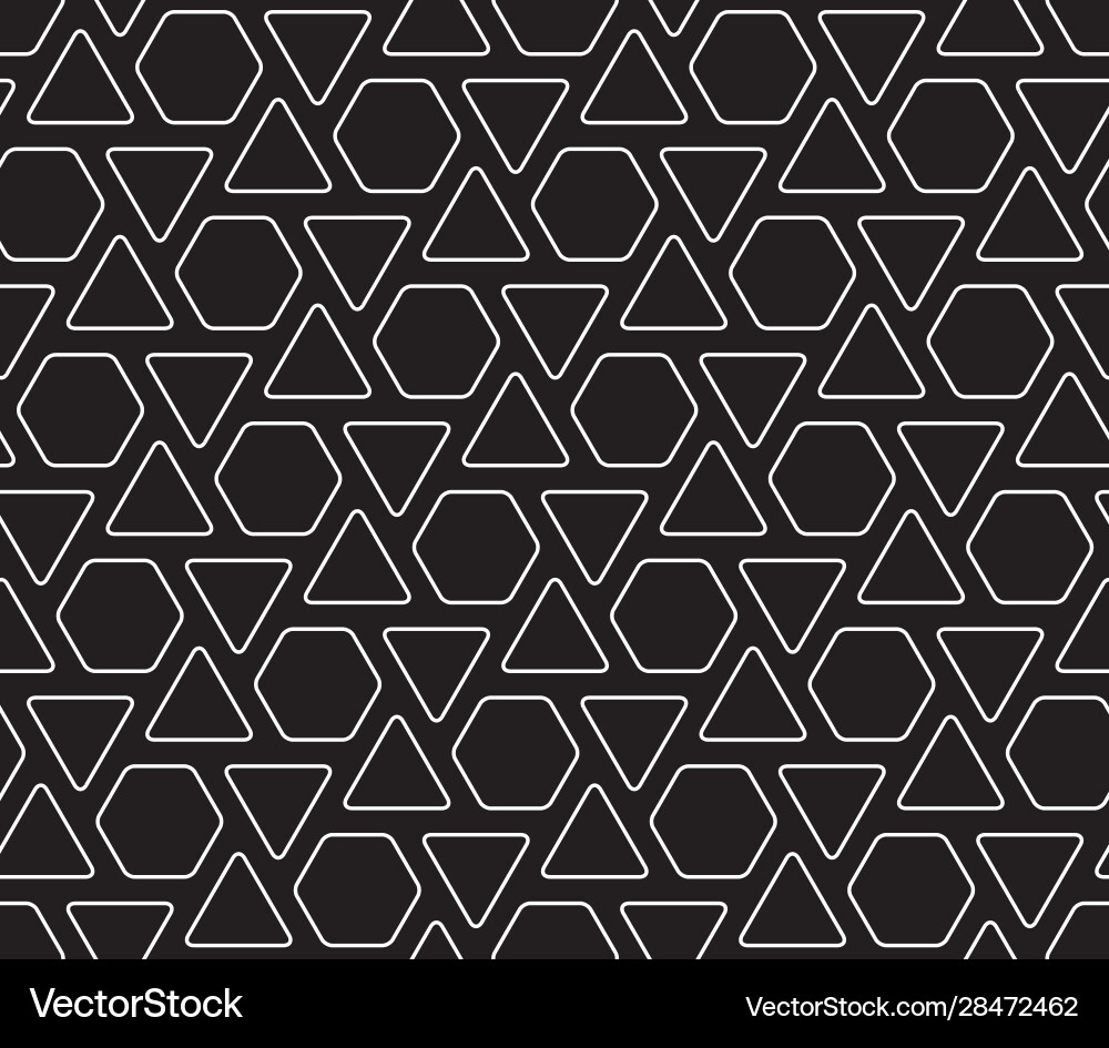 Line art geometric seamless pattern Royalty Free Vector