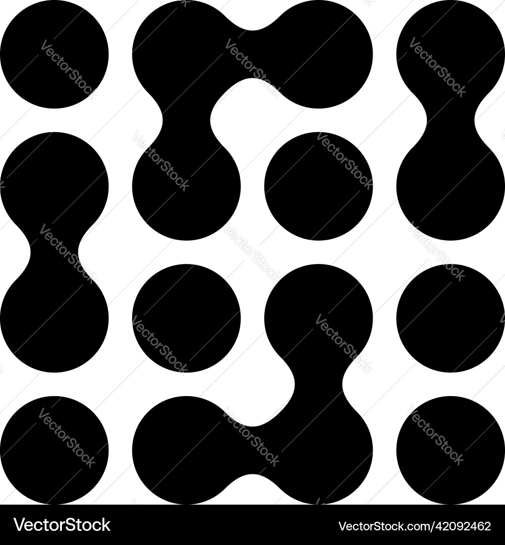 Metaball connected dots circles pattern texture Metaball connected dots circles pattern texture vector image