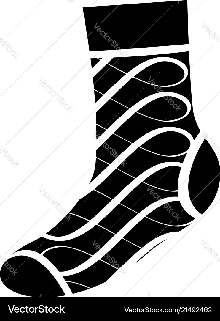 Original sock icon simple style Original sock icon simple style vector image